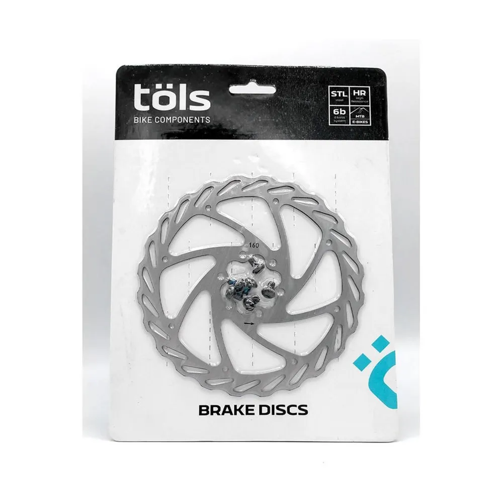 Tols MTB Disc Wave brake disc, Silver | Bikeinn