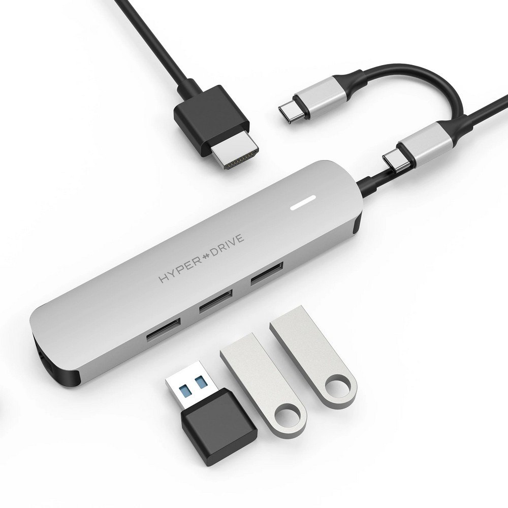 Hyper Drive 6 In 1 USB-C Hub with 4K HDMI Output