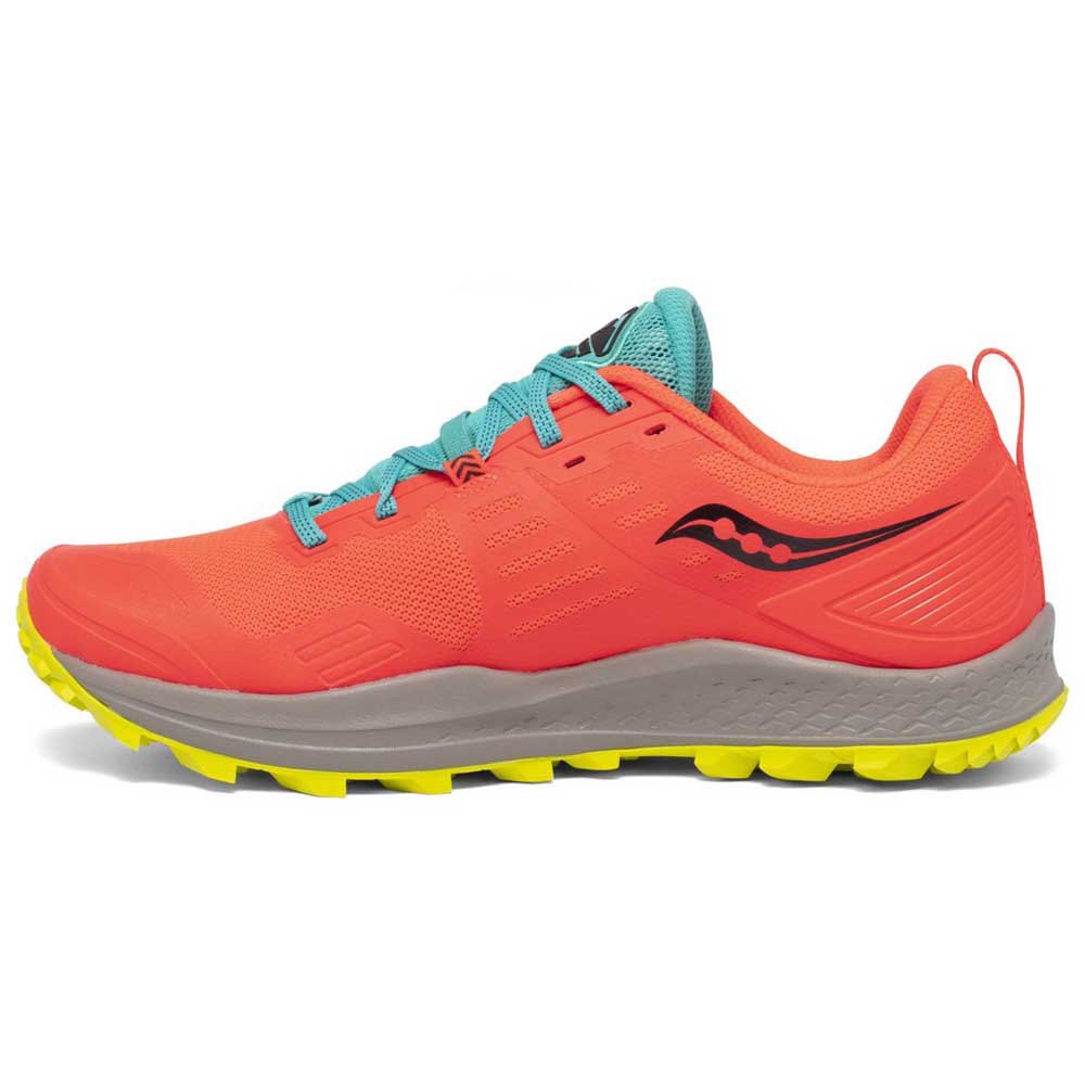Saucony Mens Peregrine 10 Trail Running Shoes Trainers Sneakers Orange Sports 