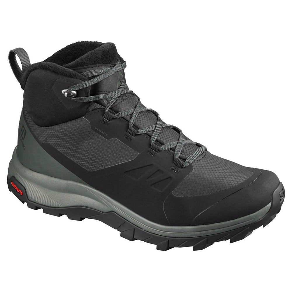 Salomon OUTsnap CSWP Men's Shoes With ClimaSalomon Waterproof Bootie For Outdoor Use On Snowy And Icy Terrain 