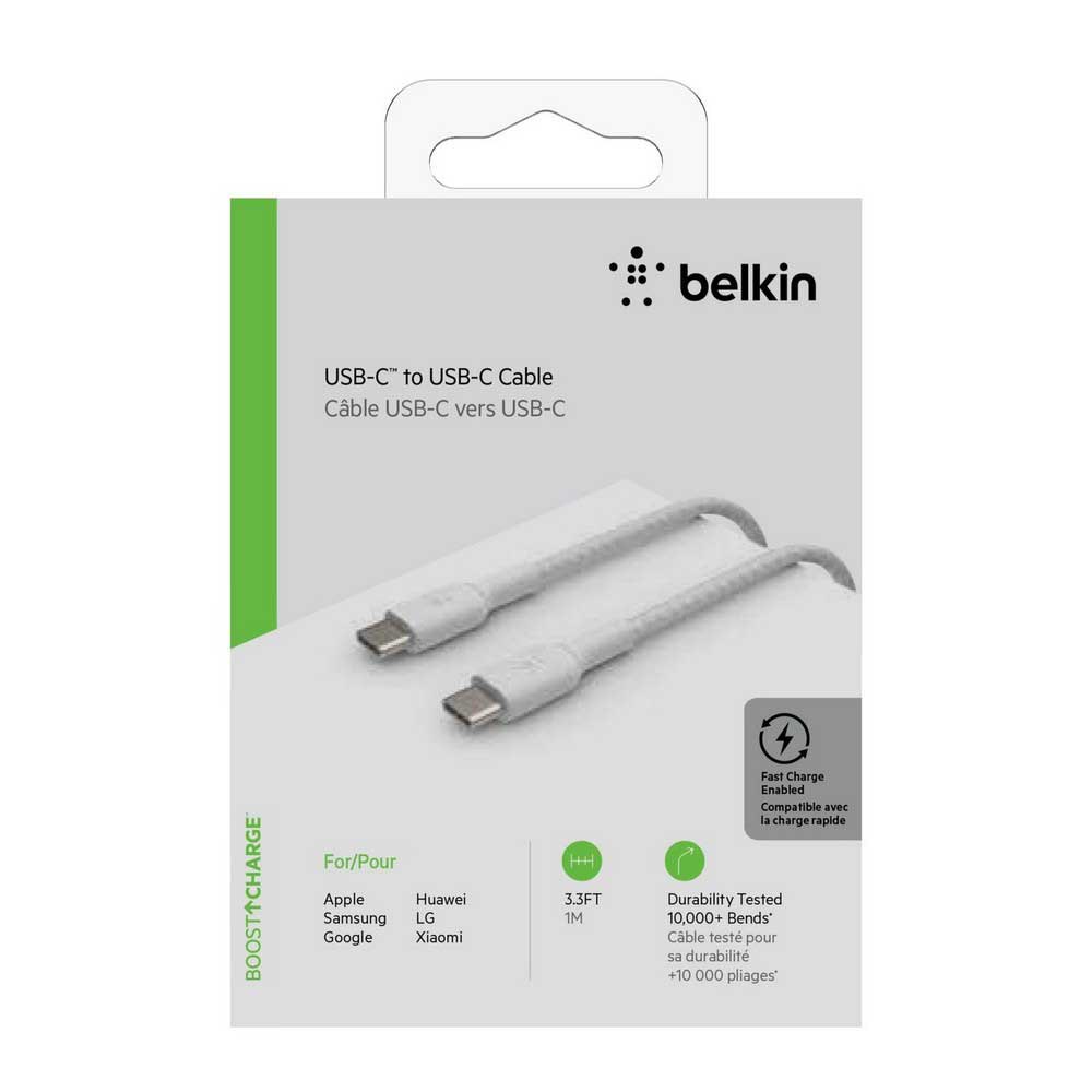 Belkin Cable Boost Charge USB-C A USB-C Trenzado 1 m
