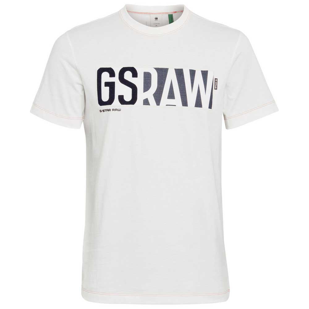 Bemiddelaar replica Maxim G-Star Raw Denim Logo+ Short Sleeve T-Shirt White | Dressinn