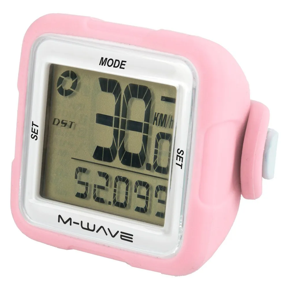 M-Wave XIV Silicone Cycling Computer, Pink | Bikeinn
