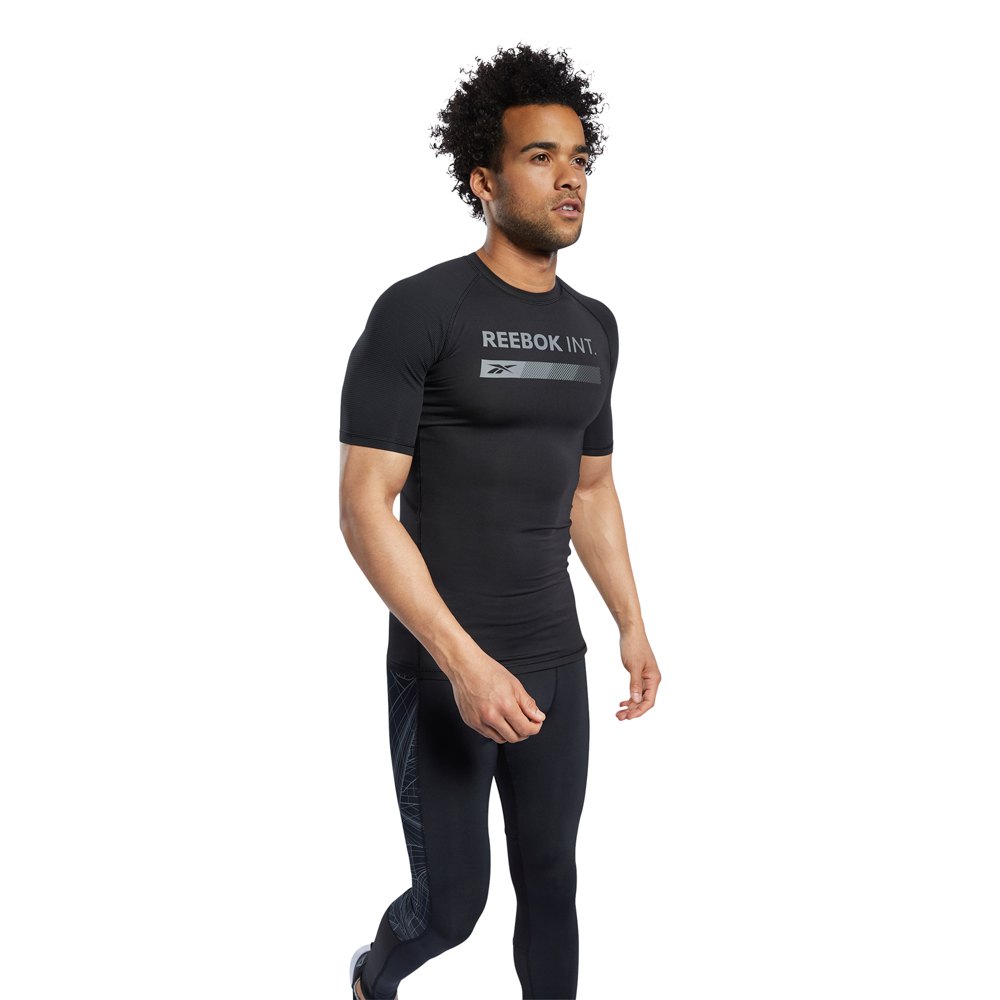 reebok-t-shirt-manche-courte-training-supply-graphic-compression