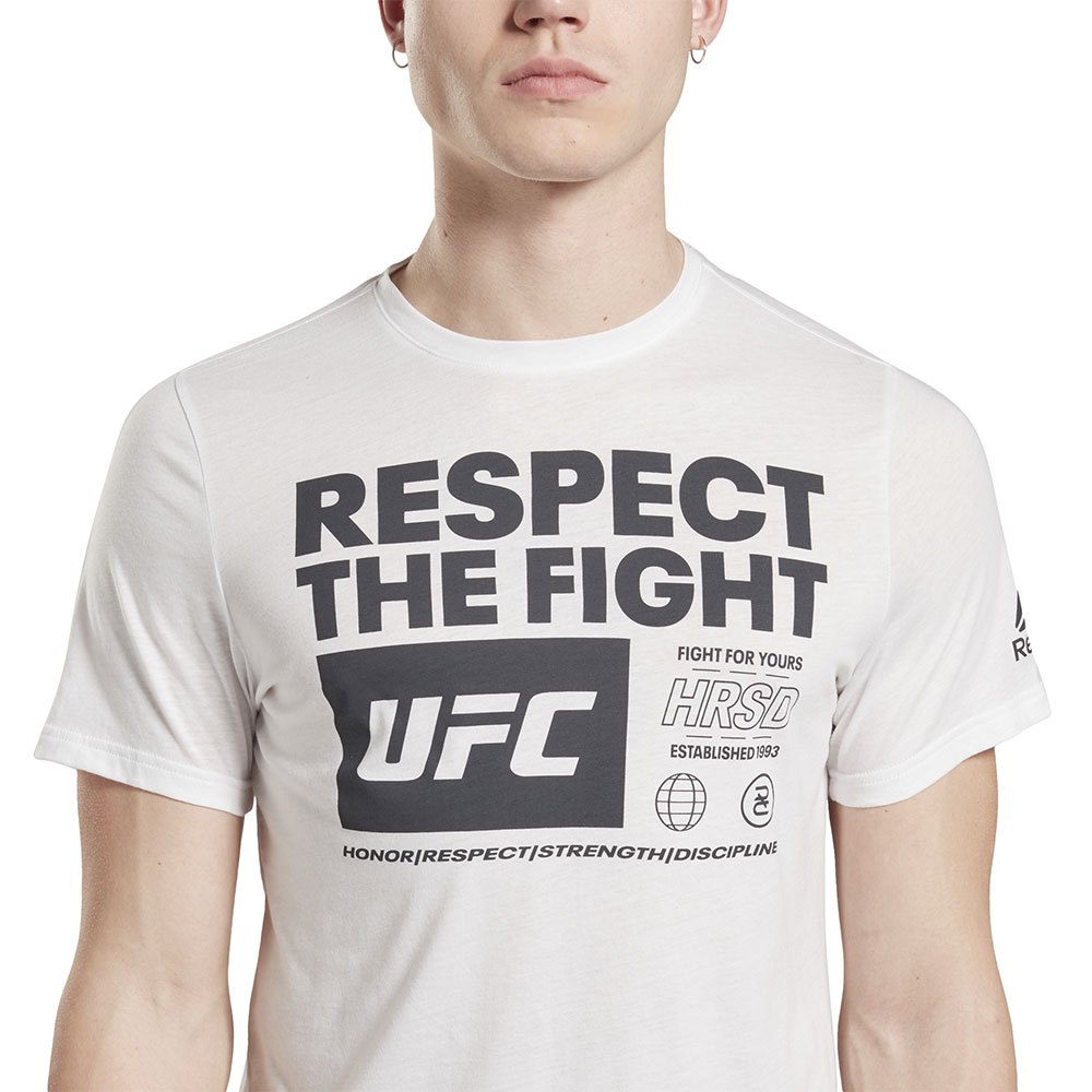 Reebok UFC Fan Gear Text Kurzarm T-Shirt
