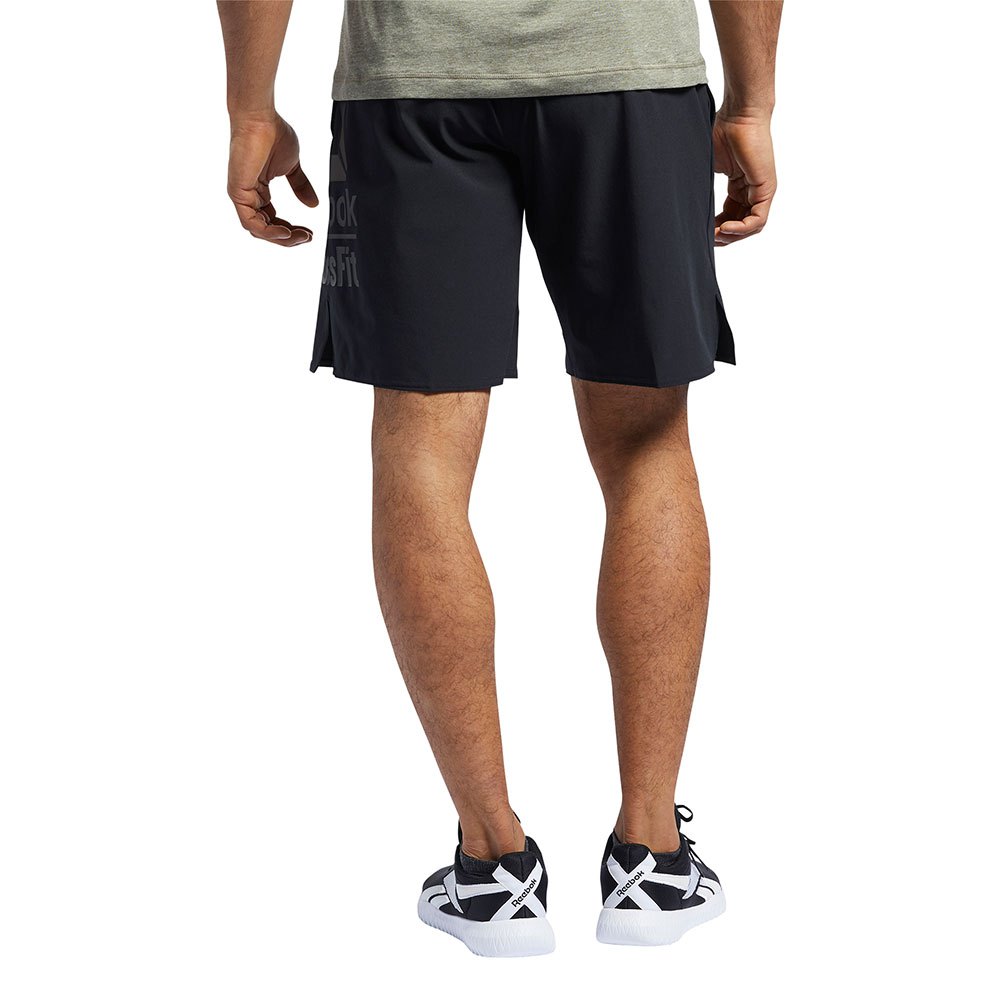 Reebok CrossFit Base Large Branded Short Pants Sort| Traininn Bukser