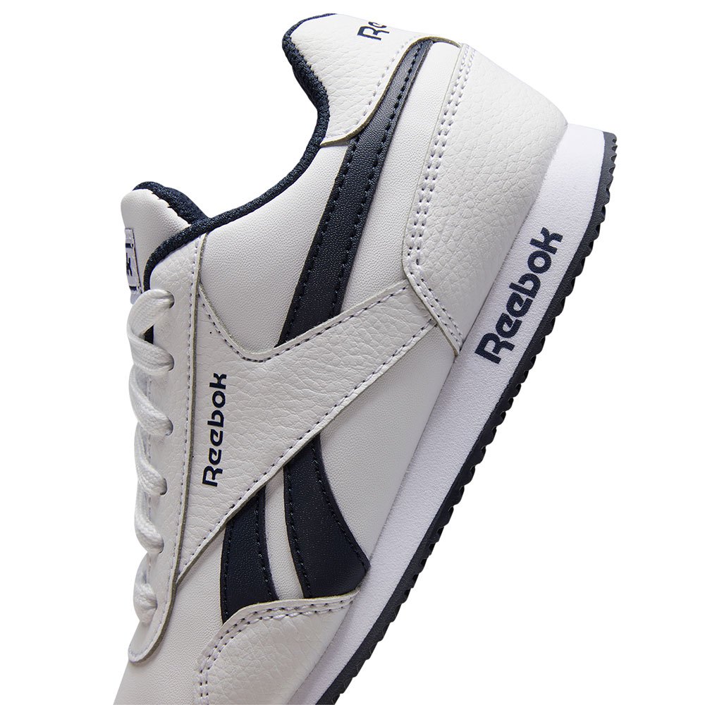 Reebok 'Royal CL Jogger' Boy's White Laced Leather/Synthetic Casual Trainers 