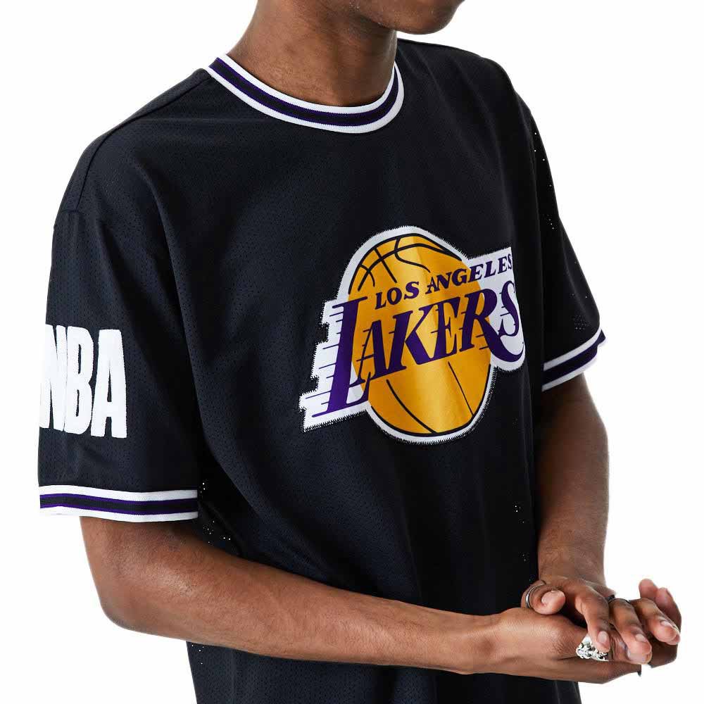 New era Maglietta A Maniche Corte NBA Oversized Applique Los Angeles Lakers