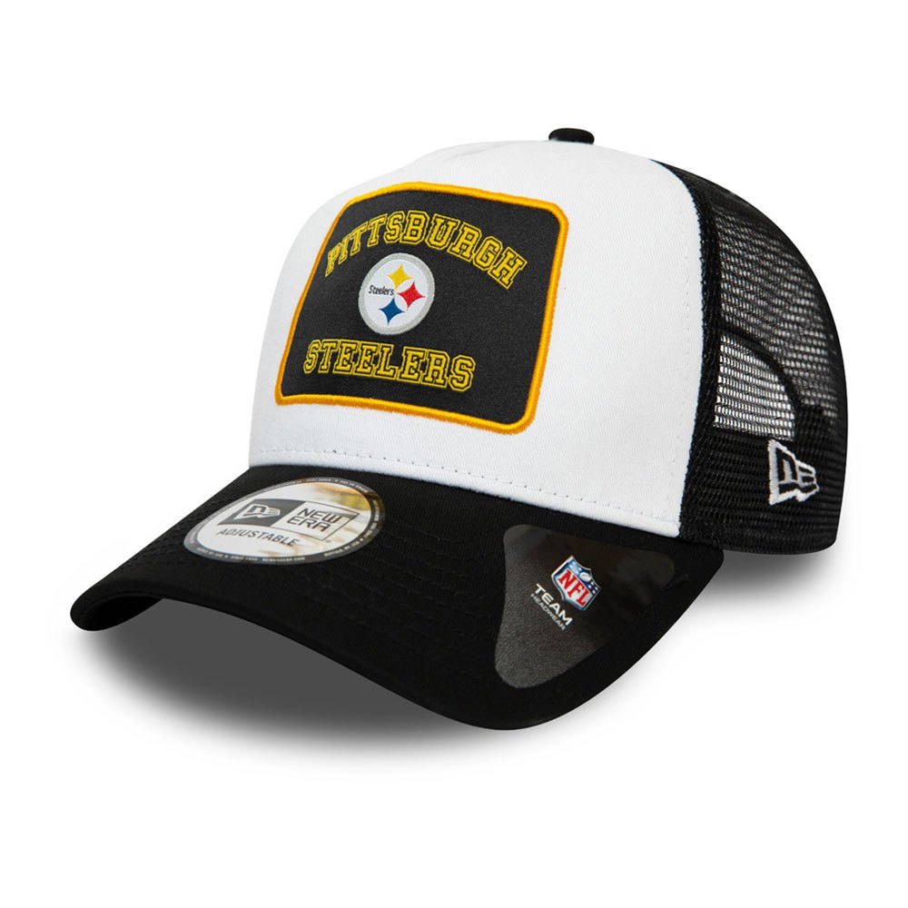 New era Graphic Patch Trucker Pittsburgh Steelers Cap White