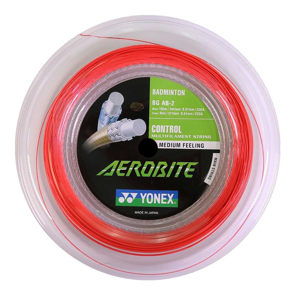 Yonex BG Aerobite Badminton String White/Red Authorized Dealer 