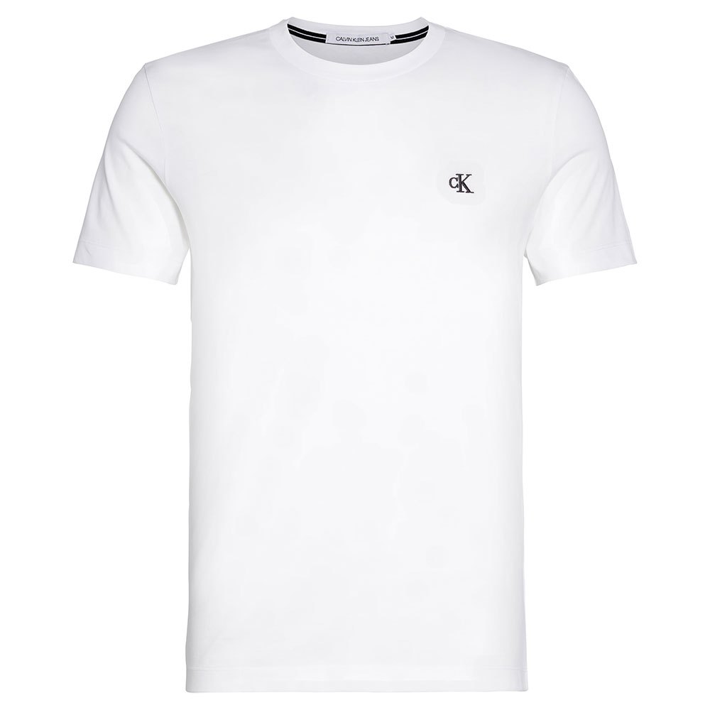 plug Tot Slecht Calvin klein jeans Essential Slim Short Sleeve T-Shirt White| Dressinn