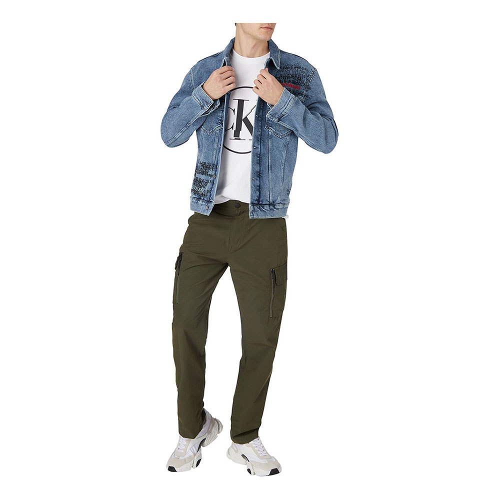 Calvin klein jeans Round Distorted kortarmet t-skjorte