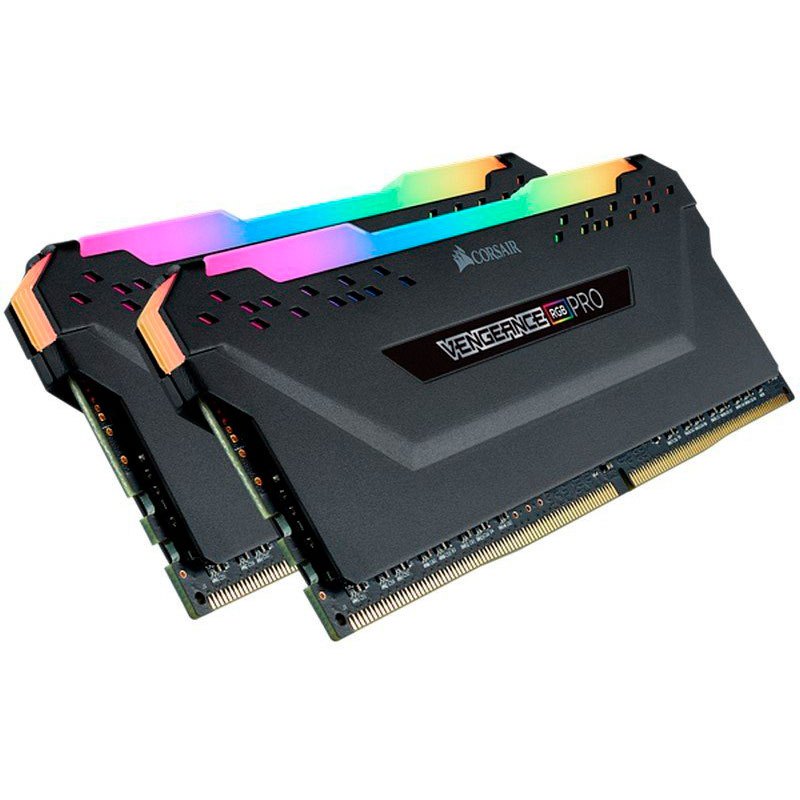 Corsair Vengeance RGB Pro Black CMW16GX4M2C3200C16 16GB 2x8GB DDR4 3200Mhz Μνήμη RAM
