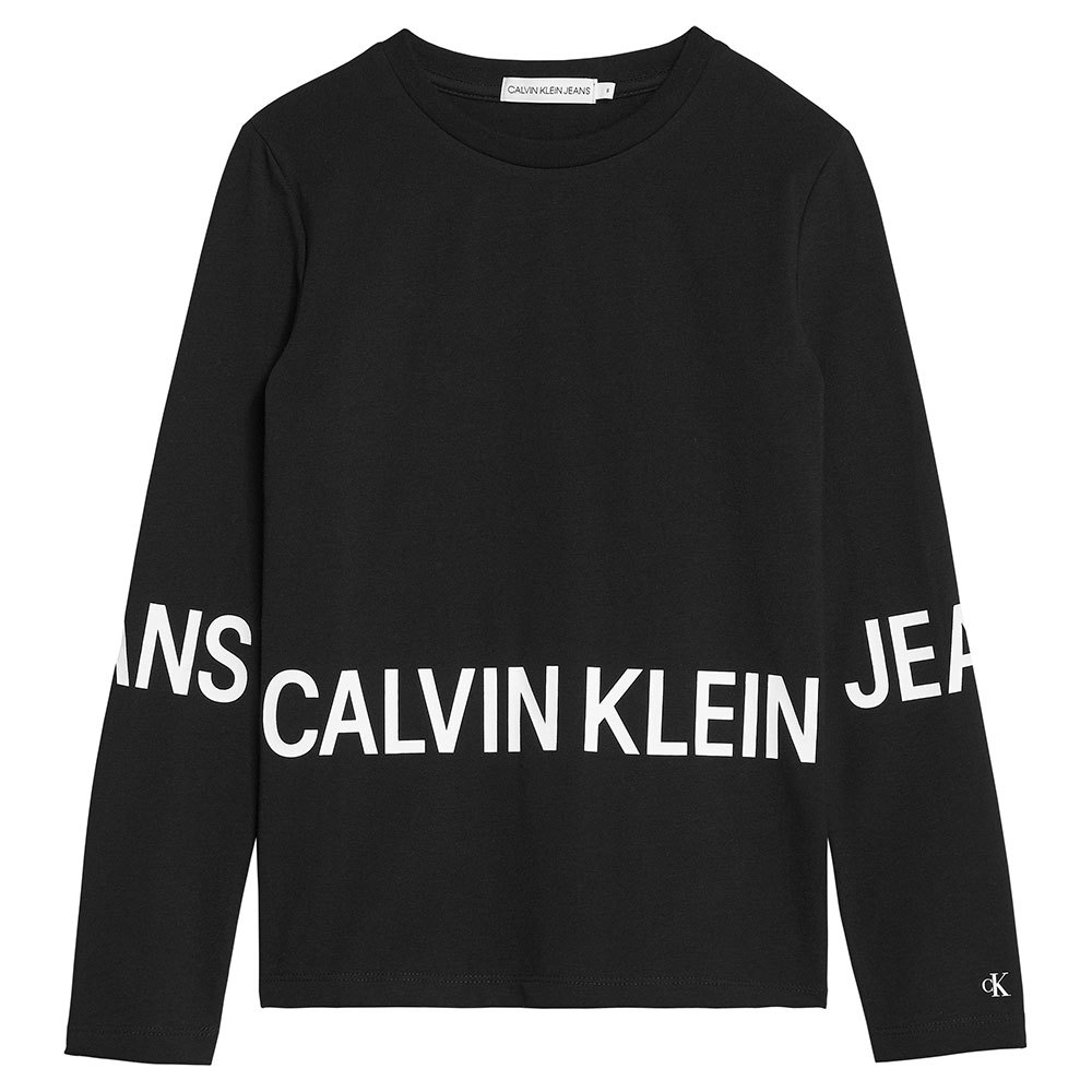 calvin-klein-jeans-small-logo-t-shirt-met-lange-mouwen