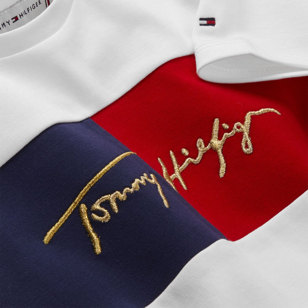 half past seven Ultimate conscience Tommy hilfiger Icon Logo Short Sleeve T-Shirt White | Dressinn