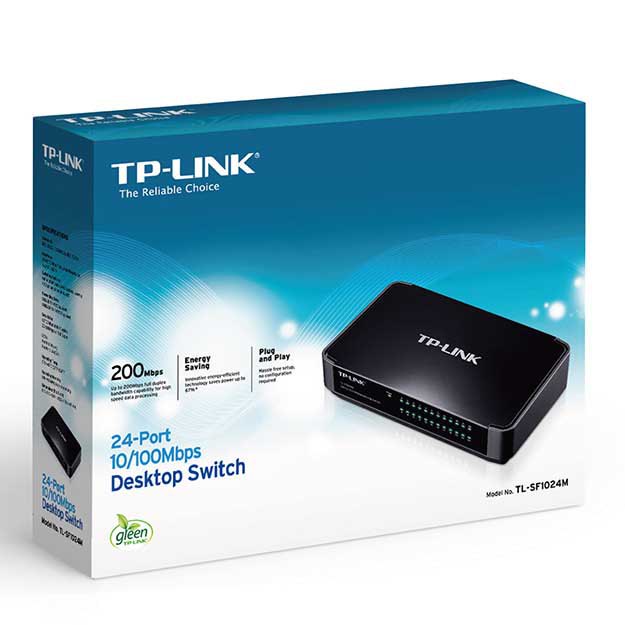 Tp-link Tl-SF1024M 24 Port To 10/100 Mbps Switch