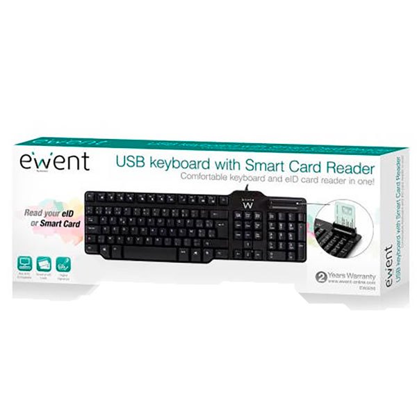 Eminent EW3252 Με ενσωματωμένο πληκτρολόγιο Smart Card Reader