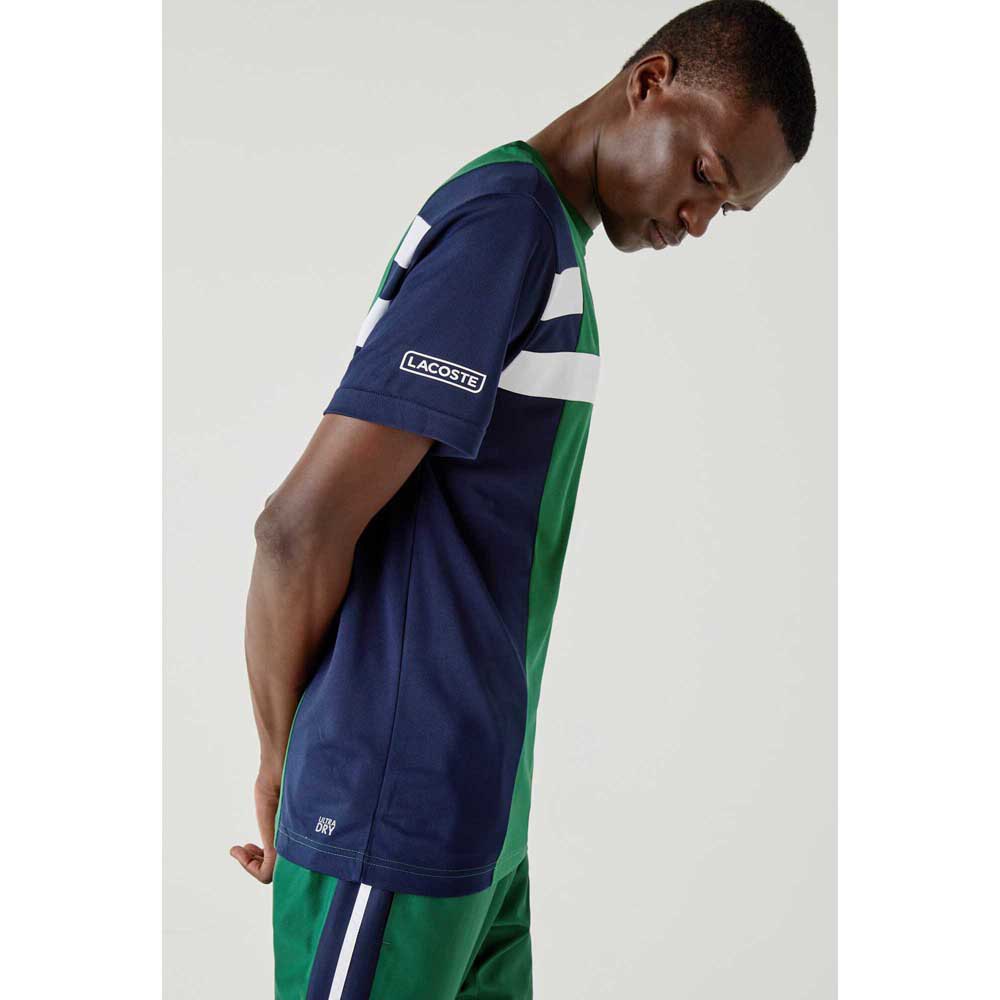 Lacoste Sport Colourblock Breathable Pique T-shirt met korte mouwen
