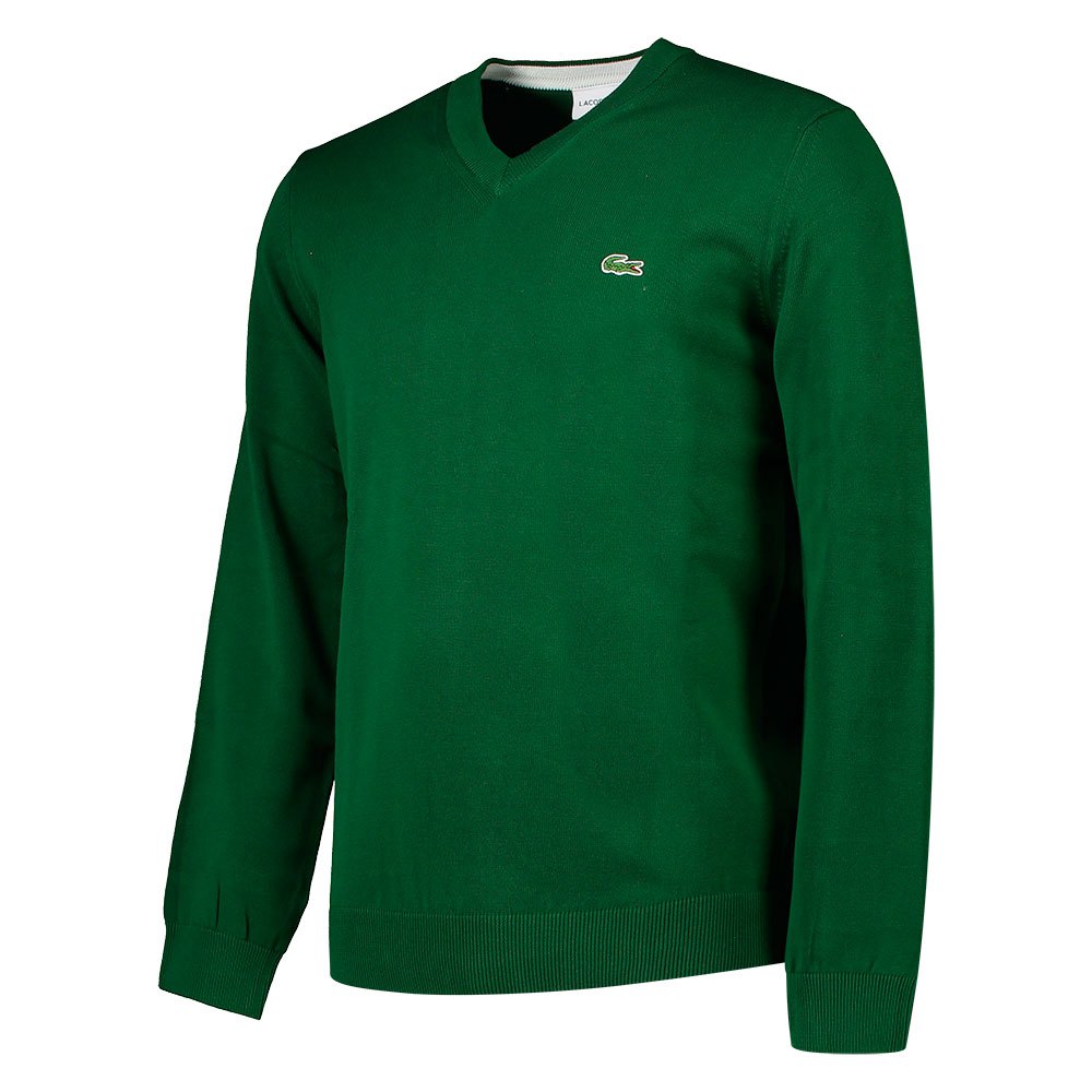 lacoste-classic-fit-ribbed-v-cotton-pullover