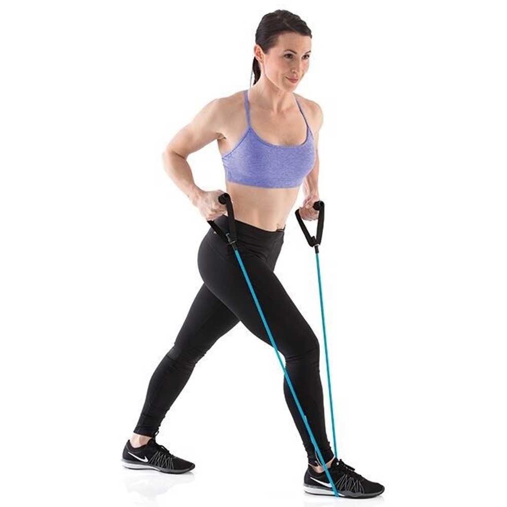 Gymstick Active Workout Tube with Door Anchor Exercise Bands