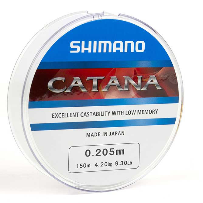 Details about   Shimano Catana Monofilament Fishing Line 150m Grey 0.185-0.305mm 3.2-9.8kg 