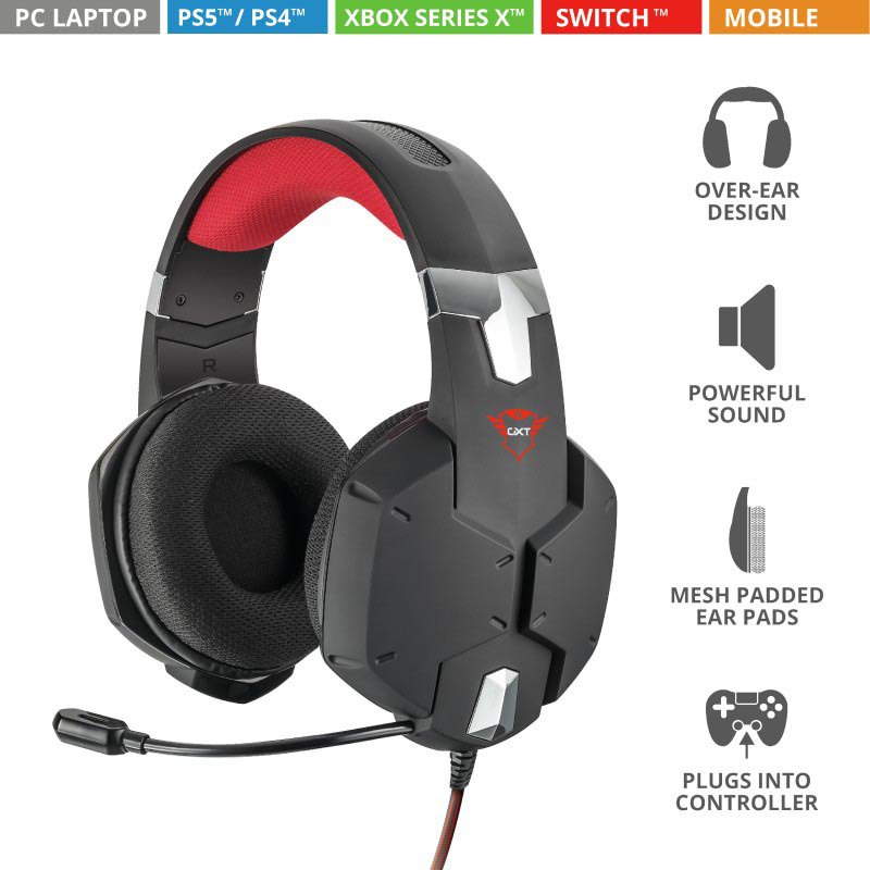 Trust Auriculares Gaming GXT 322 Carus