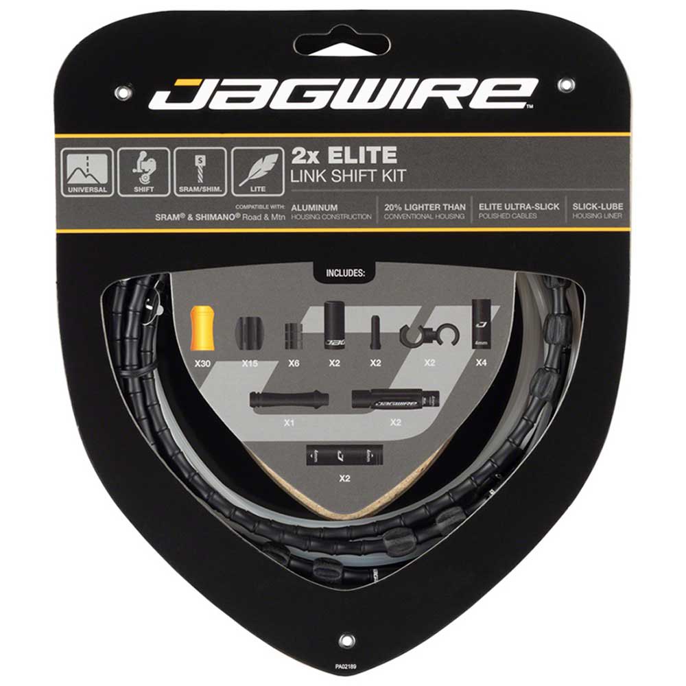 Jagwire 2x Elite Link Shift Kit, Black | Bikeinn
