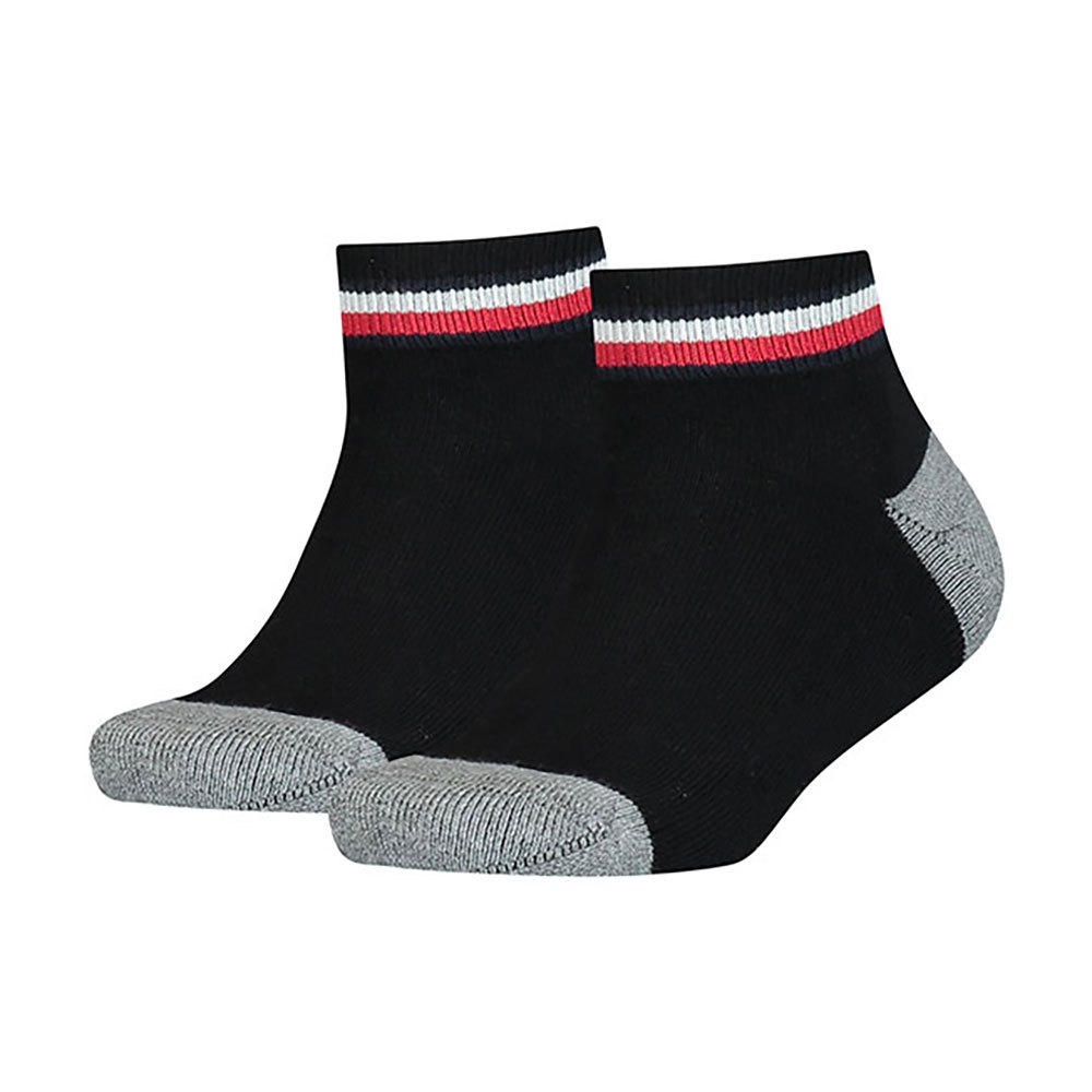 para Hombre Tommy Hilfiger Iconic Quarter Socks Calcetines Pack de 2 