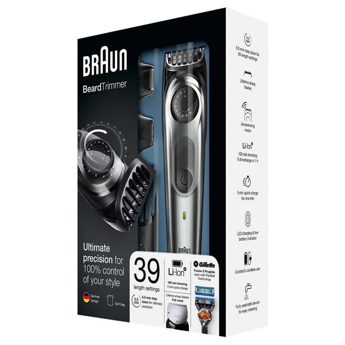 Braun BT7020 Beard Trimmer inkl Gillette Flexball Barttrimmer Rasierer Shaver 