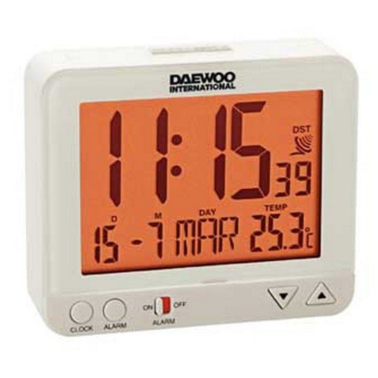 Daewoo DCD-200B Horloge avec fonction Réveil Noir 