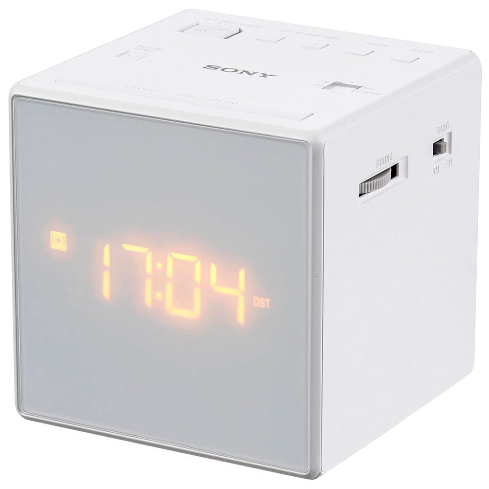 Sony ICF-C1T Desktop Alarm Clock AM FM Radio Black Automatic Set UP USED NO-BOX 