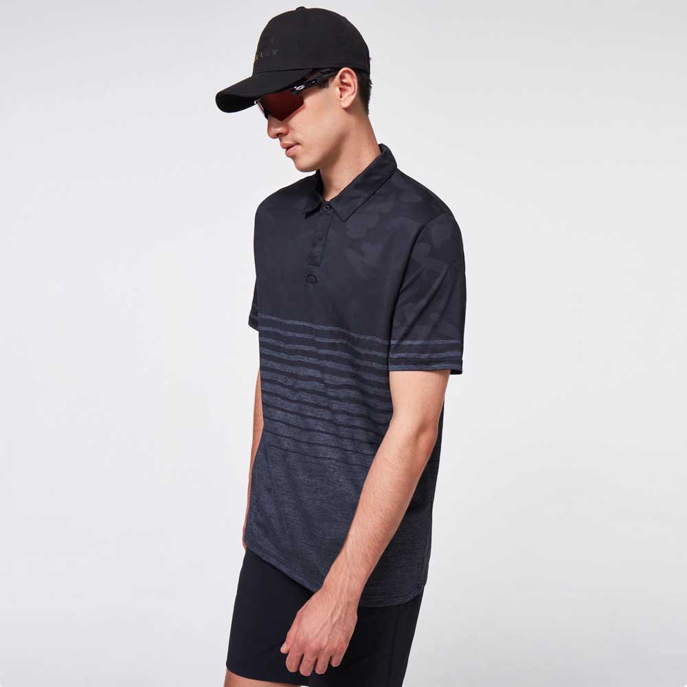 Oakley Camo Stripes Short Sleeve Polo Shirt