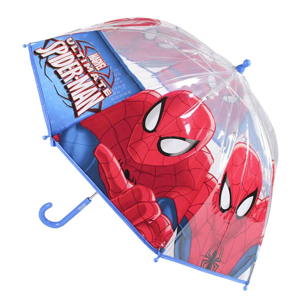 Marvel Spiderman Dome Umbrella Kids Childrens Transparent POE Bubble Umbrella 
