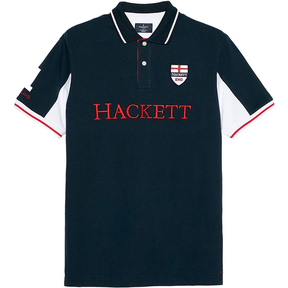 på trods af ild ovn Hackett England Short Sleeve Polo Shirt Blue | Dressinn