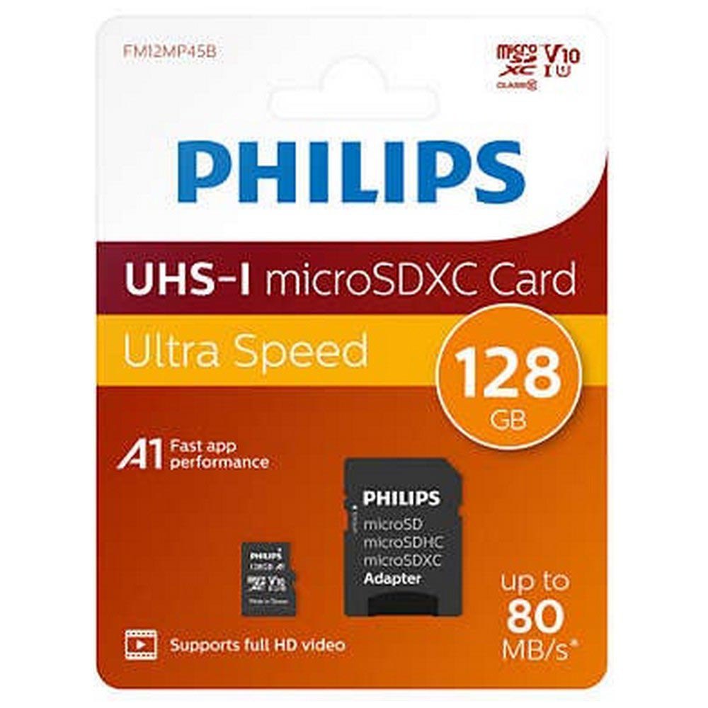 Fast 128GB Micro SDXC Memory Card Class 10 UHS-I U1 80MB/s with SD Adapter. 