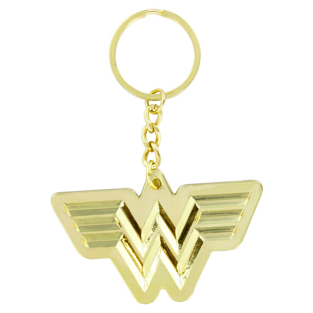 Wonder Woman Symbol Colored Metal Keychain Yellow 