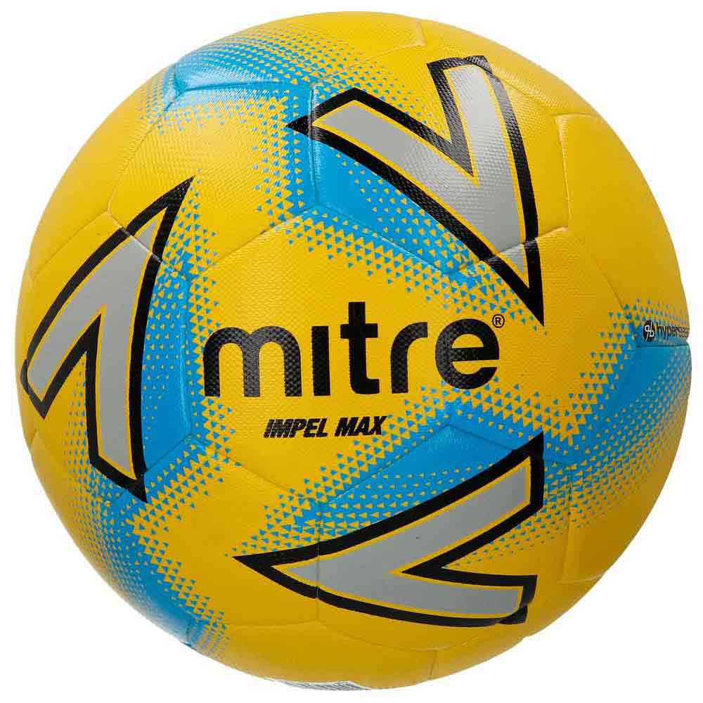 YELLOW PERSONALISED MITRE IMPEL FOOTBALL 5 Sizes 3-4 