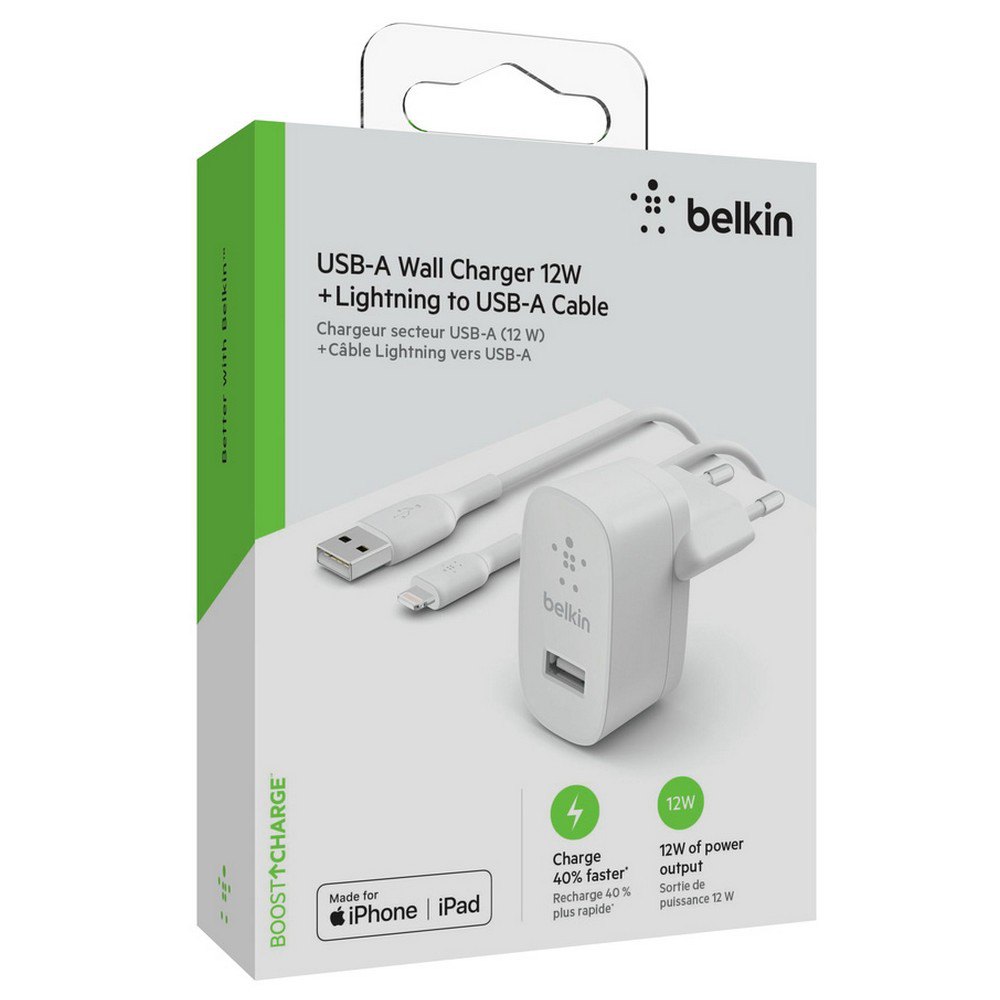 Belkin USB-A 12W +USB-A Lightning Cable 1 m Charger