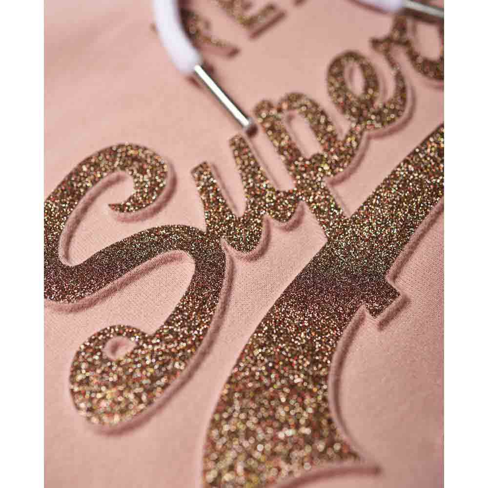 Superdry Vintage Logo Glitter Emboss Sweatshirt Met Capuchon