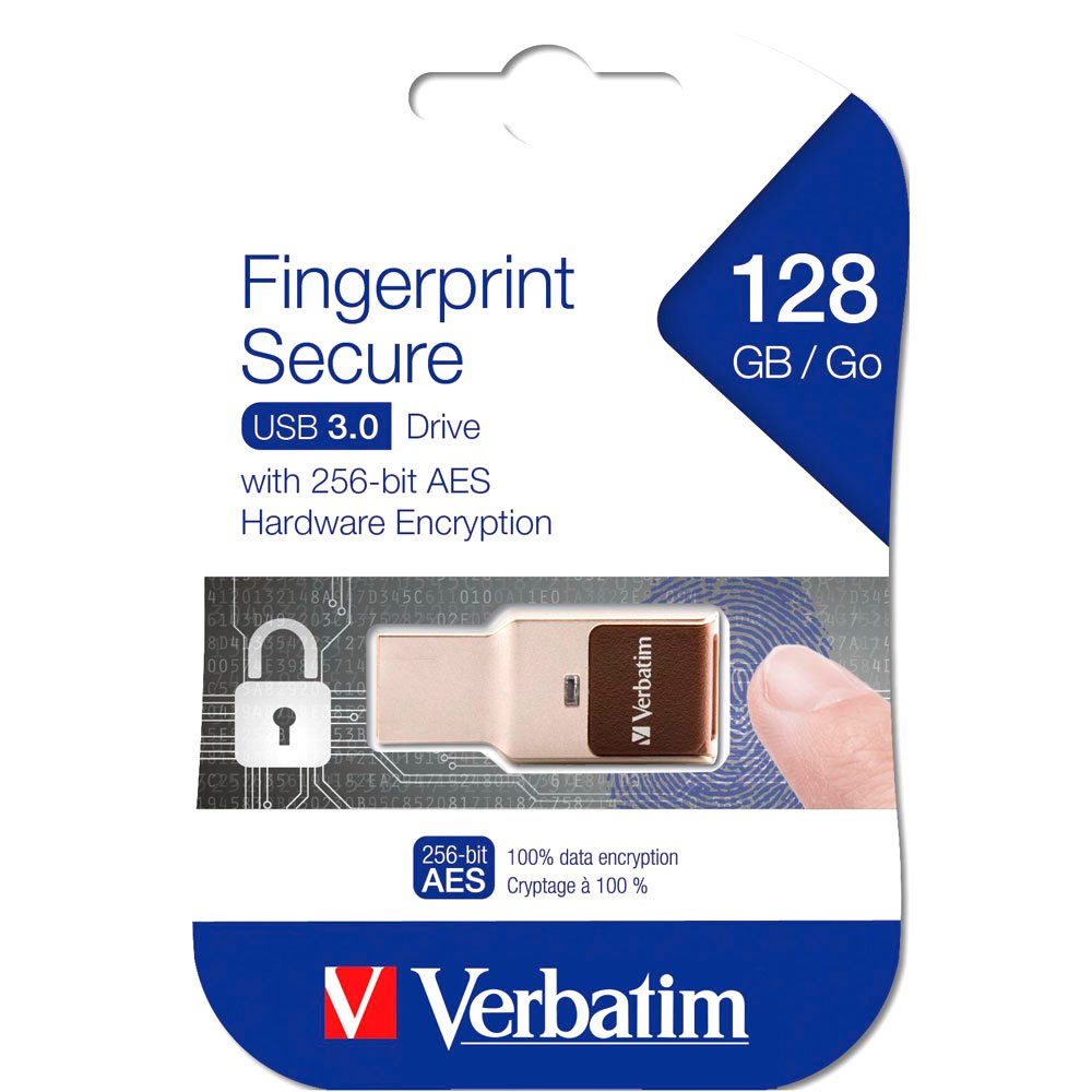 Verbatim Pendrive Fingerprint Secure 128GB USB 3.0