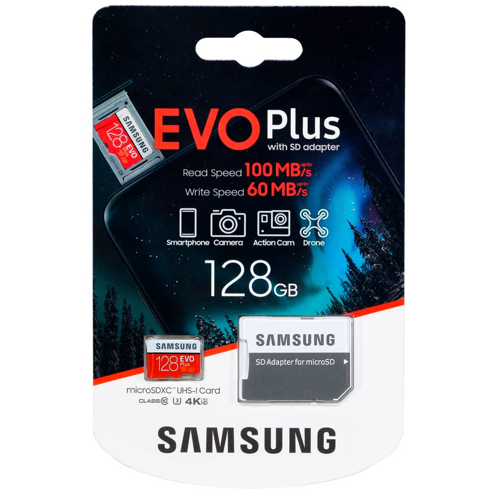 metriek Omgeving antiek Samsung Micro SDXC EVO Plus 128GB+Adapter Memory Card Black| Techinn