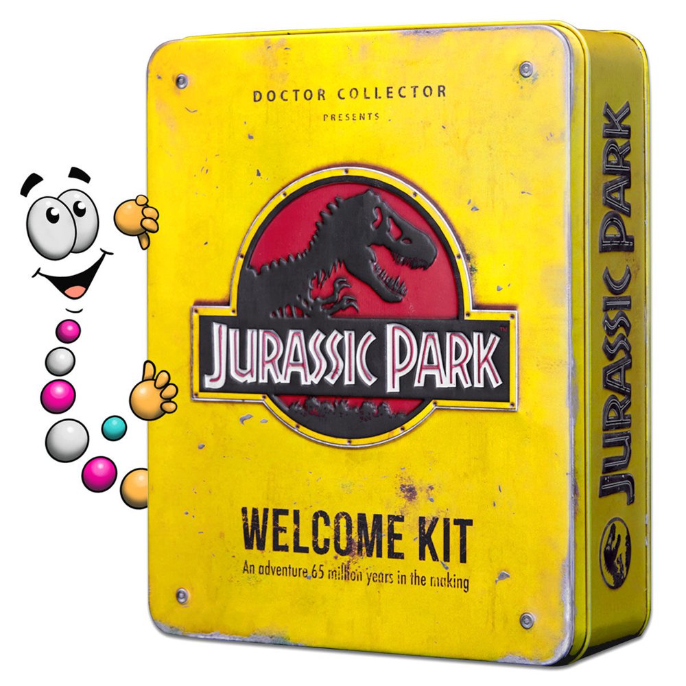 Doctor collector 표준 금속 상자 복제 Jurassic Park Welcome Kit