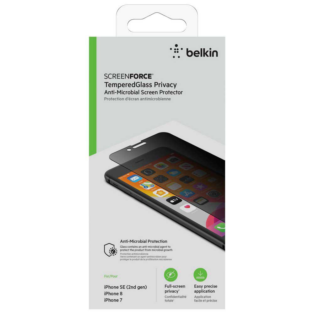houten ontwikkeling Milieuvriendelijk Belkin ScreenForce Tempered Glass Privacy Screen Protection For iPhone SE/8/7/6s/6  Clear| Techinn