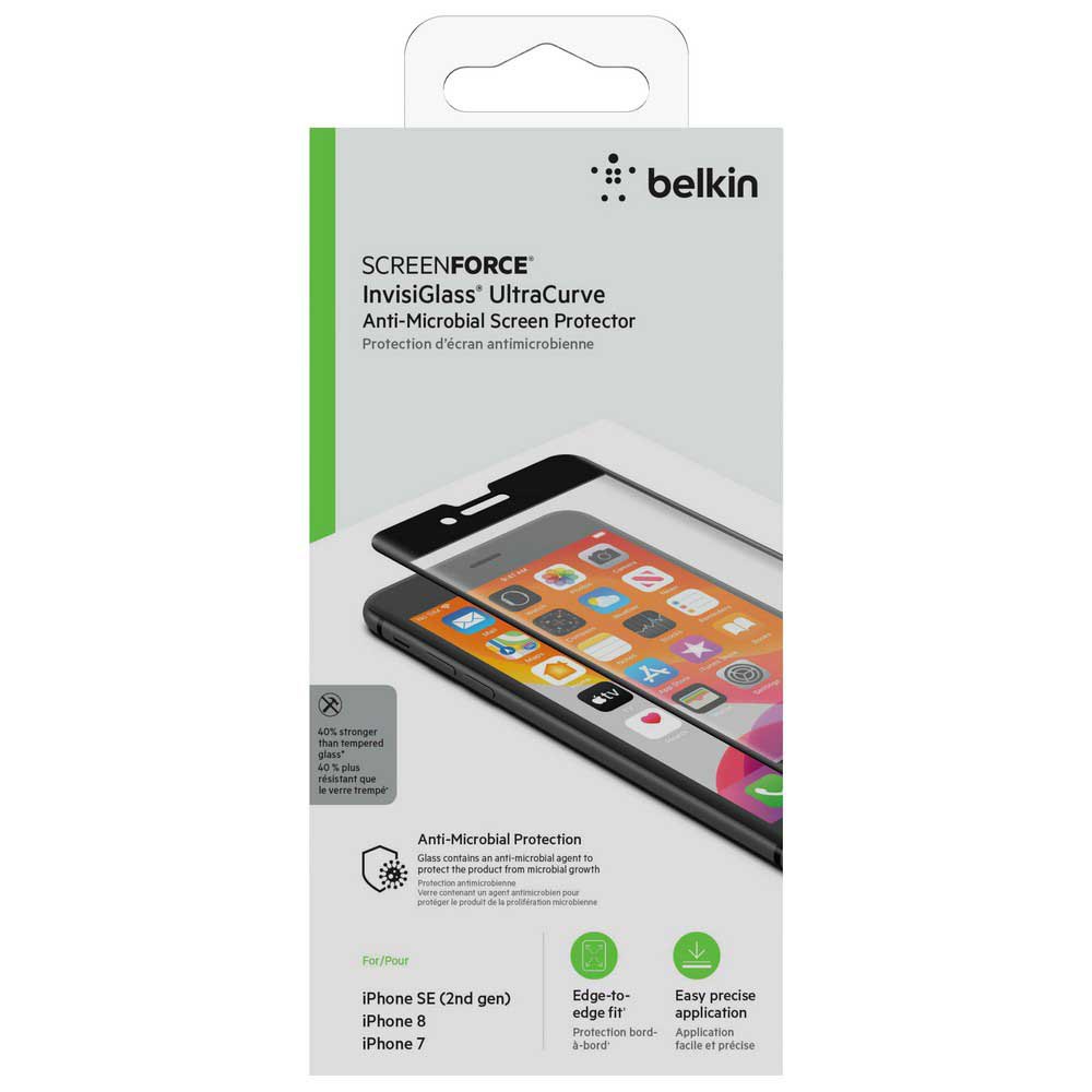Belkin ScreenForce Invisiglass UltraCurve Screen Protection For iPhone SE/8/7/6s/6 Skærmbeskytter