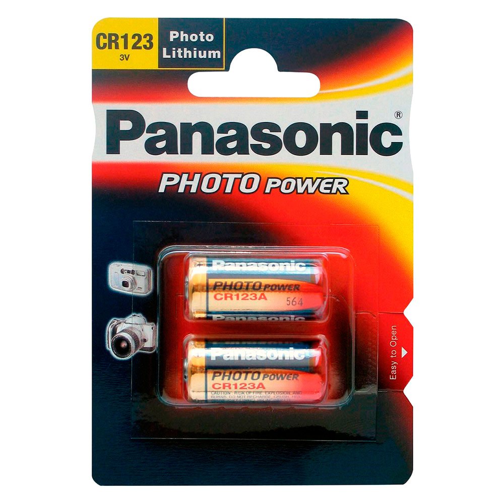 Panasonic リチウム電池 1x2 Photo CR 123 A 金 Dressinn
