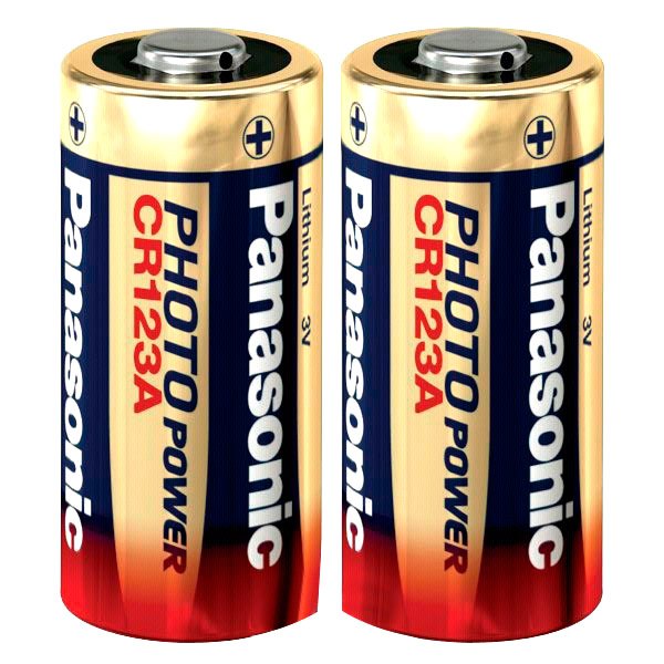 Panasonic Batteries à Lithium 1x2 Photo CR 123 A