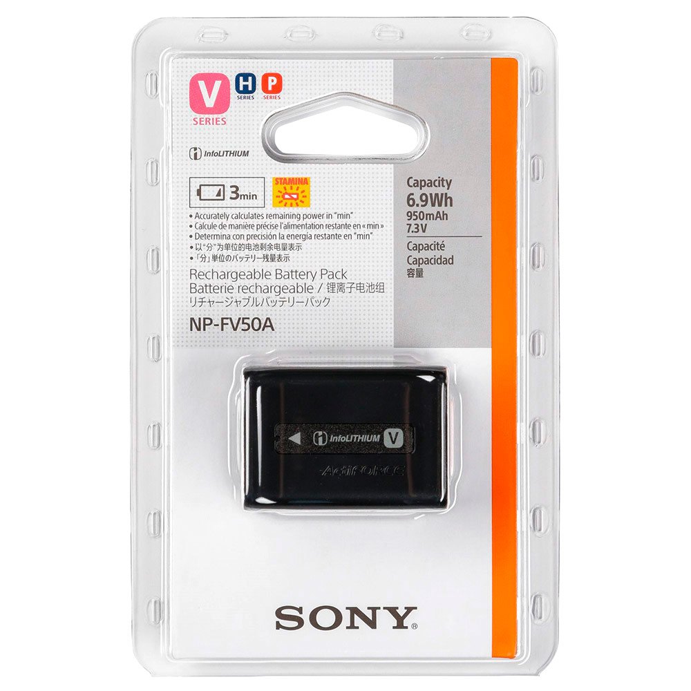 Sony NP-FV50A V-Serie 950mAh 7.3V Lithium Battery Clear | Techinn