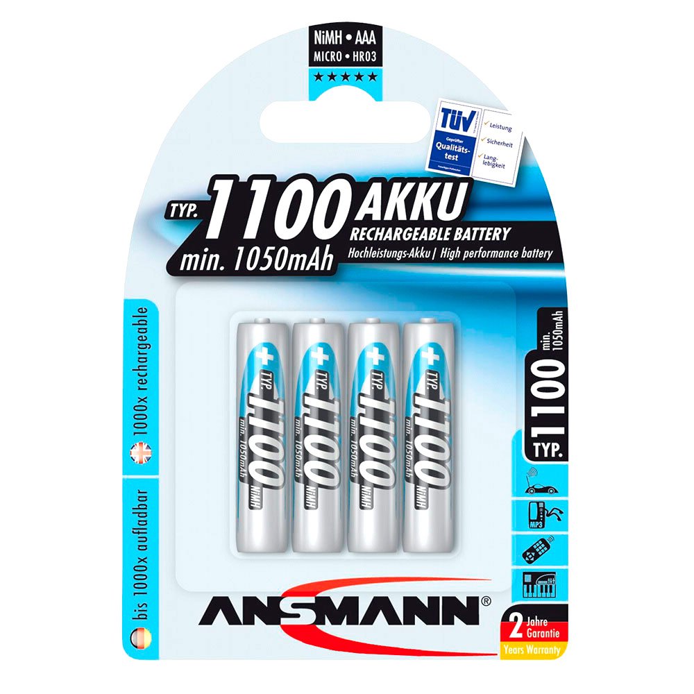 ansmann-1x4-1100-micro-aaa-1050mah-genopladelig-1100-micro-aaa-1050mah-batterier