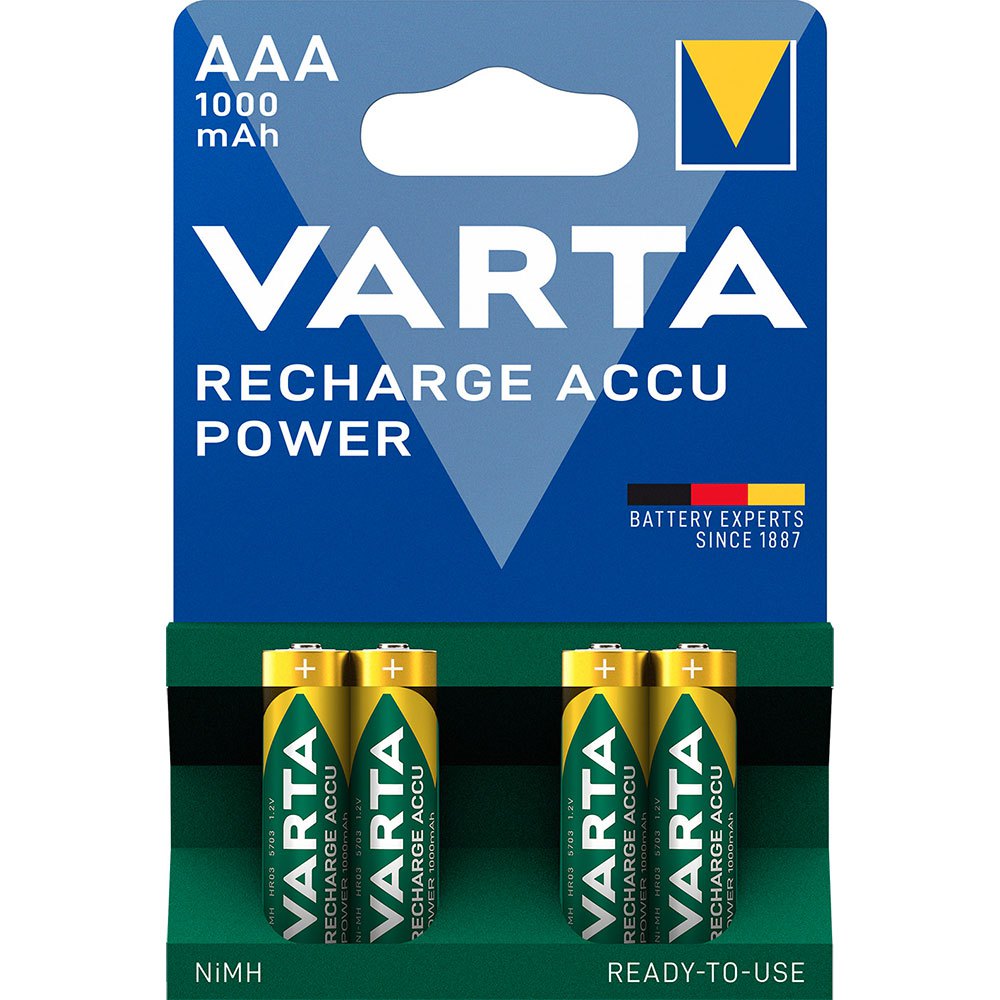 Varta AAA Ready2Use NiMH 1000mAh Micro 1x4 AAA Ready2Use NiMH 1000mAh Micro Batterijen