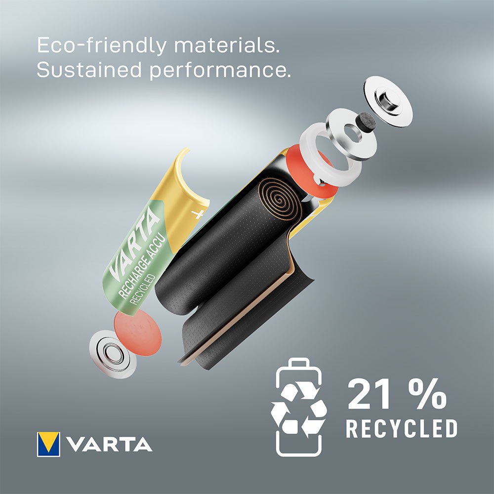 Varta Recycled 800mAh AAA Micro NiMH 1x4 Recycled 800mAh AAA Micro NiMH Batterien